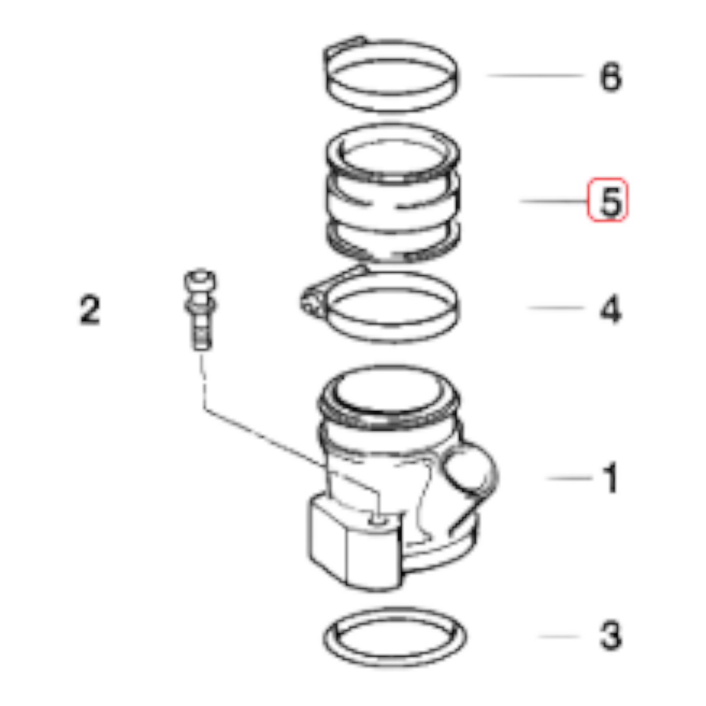 Cylinder head inlet manifold rubber BMW K1200 NEW 11611464820