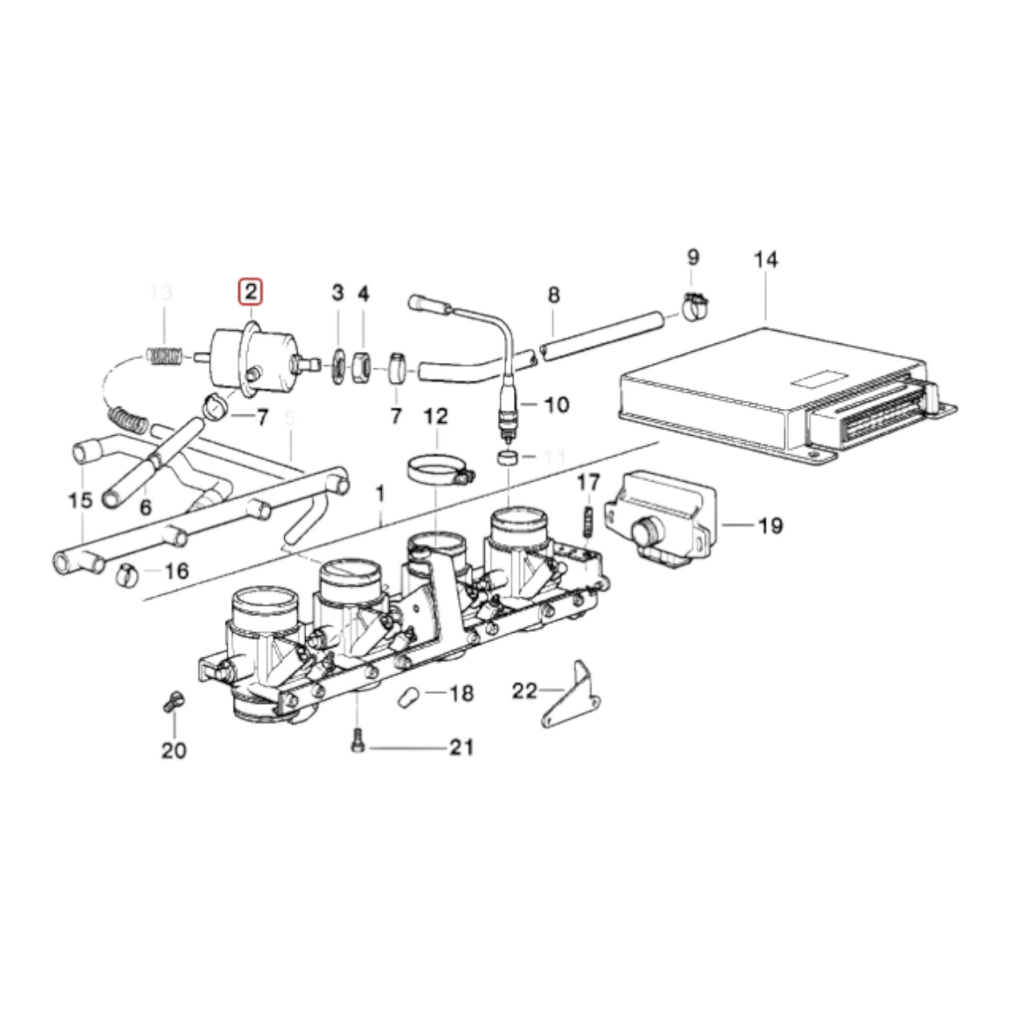 Fuel pressure regulator K1100 NEW 13531464588