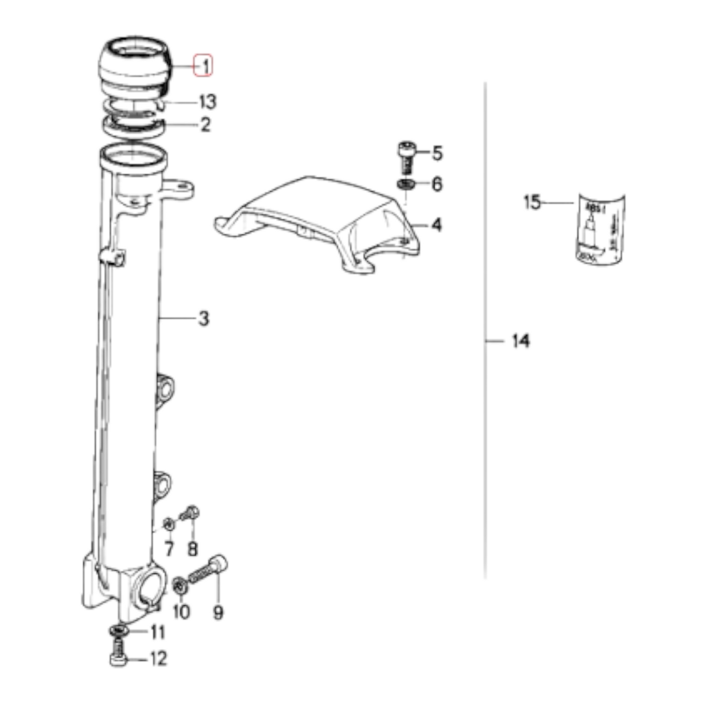 Fork seal dust boot BMW K75 K100-8V NEW 31421451829