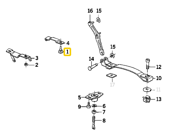 Rubber support NEW 52531230319