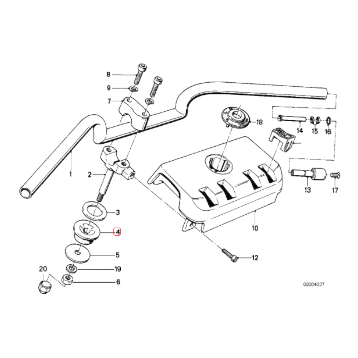 Steering damper K1 K100 NEW 32712307364