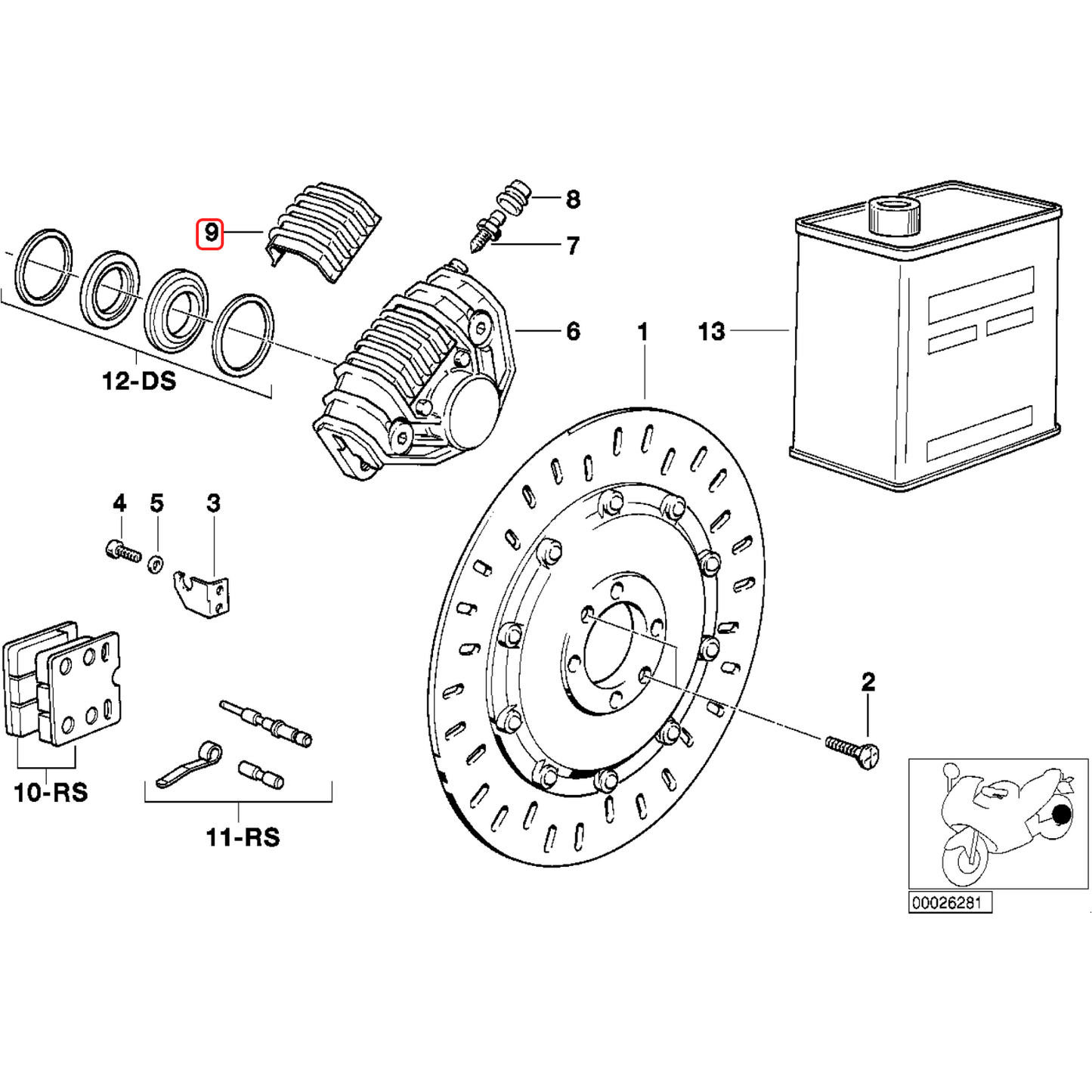 Brake caliper covering cap NEW 34111454120