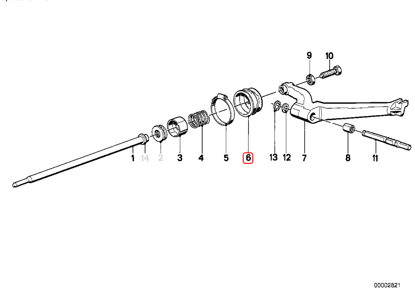 Clutch boot cup BMW K1 K75 K100 K1100 R850 R1100 NEW 23131338731