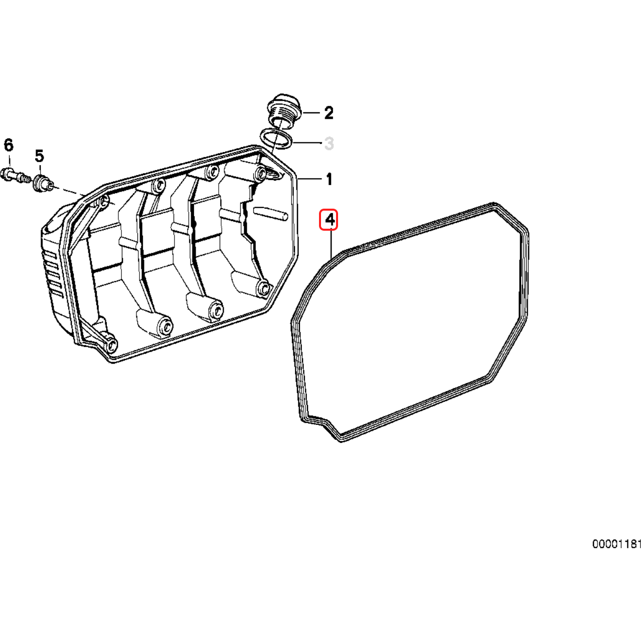 Crankshaft cover gasket K75 NEW 11141460687