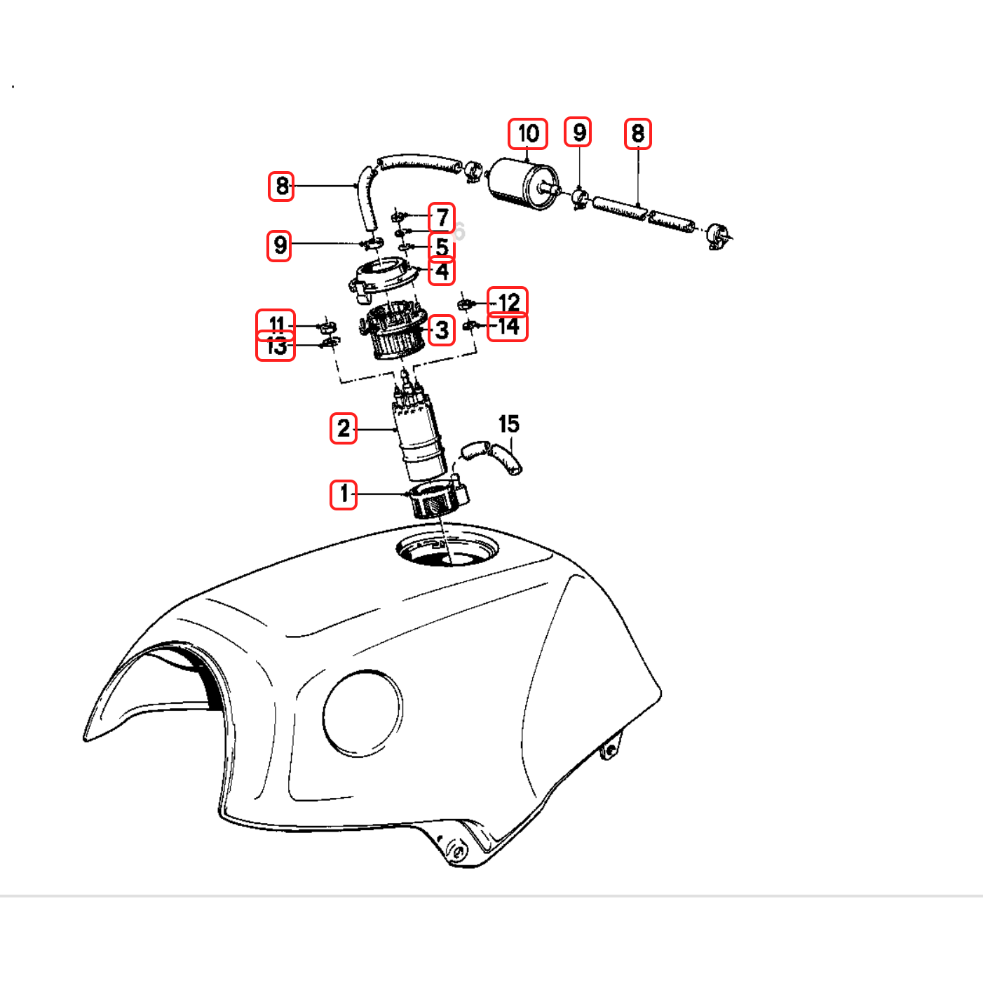 tank internal replacement kit 16121461576
