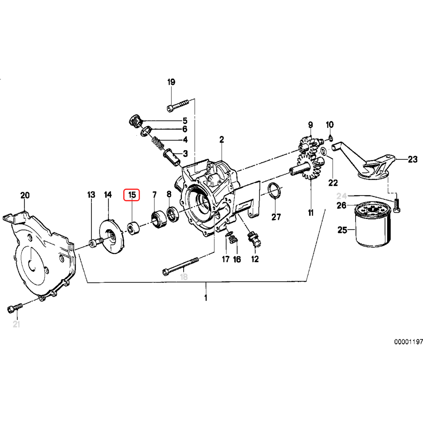 Spacer bush water pump impeller K1 K75 K100 K1100 K1200 NEW 11511464902