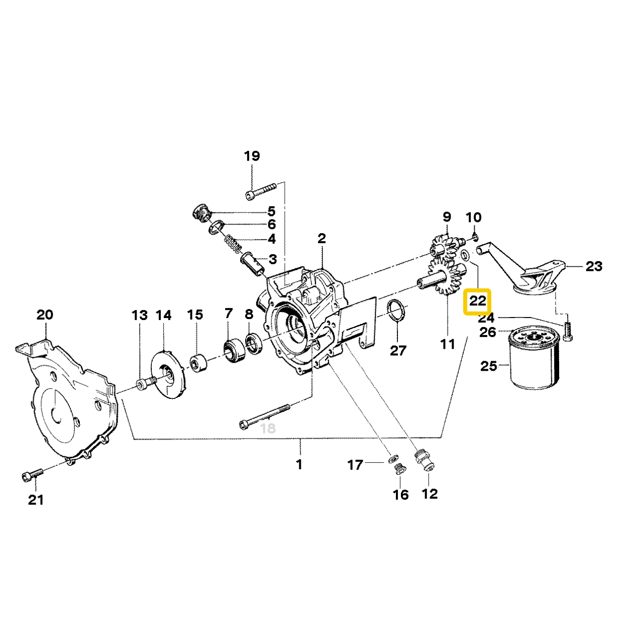 O ring oil / water pump NEW K1 K75 K100 K1100 K1200 11411460403