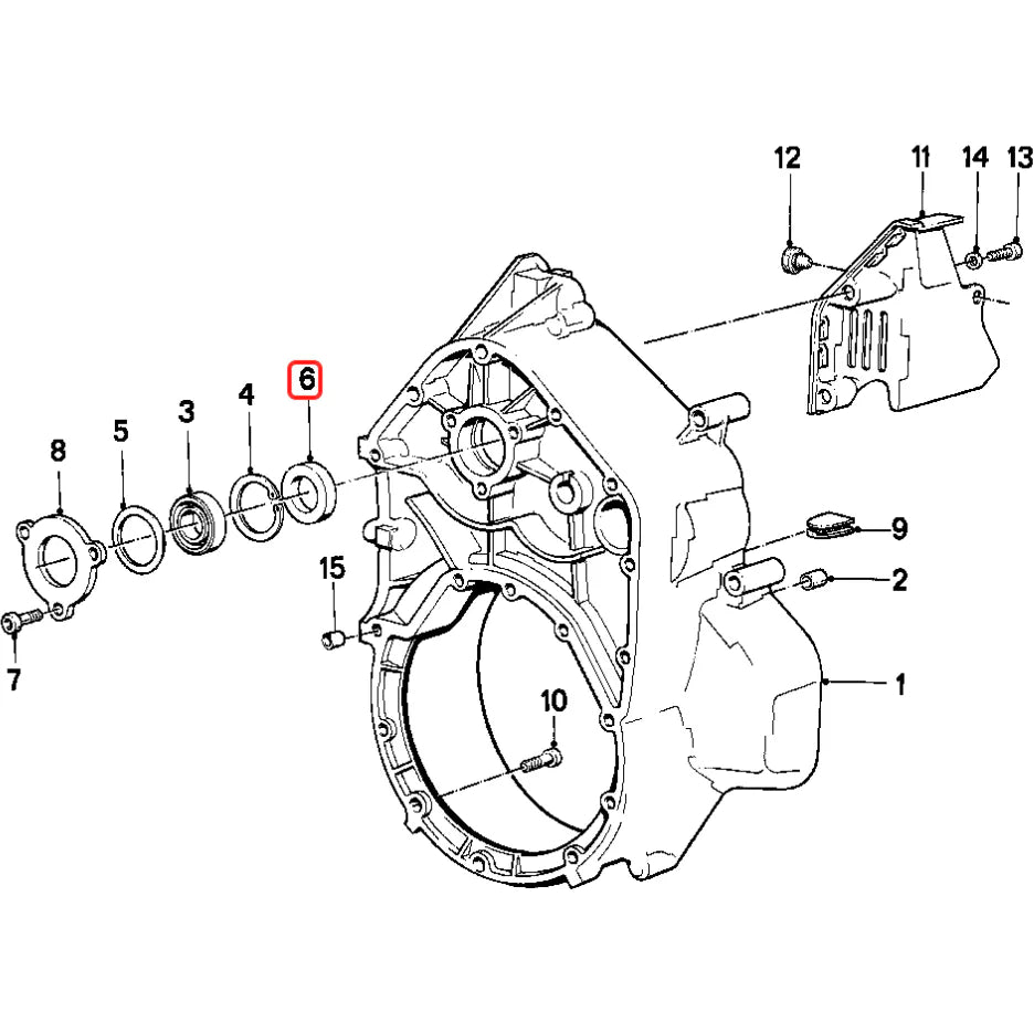 Starter Clutch Seal on Intermediate Housing  NEW aftermarket 11141461185