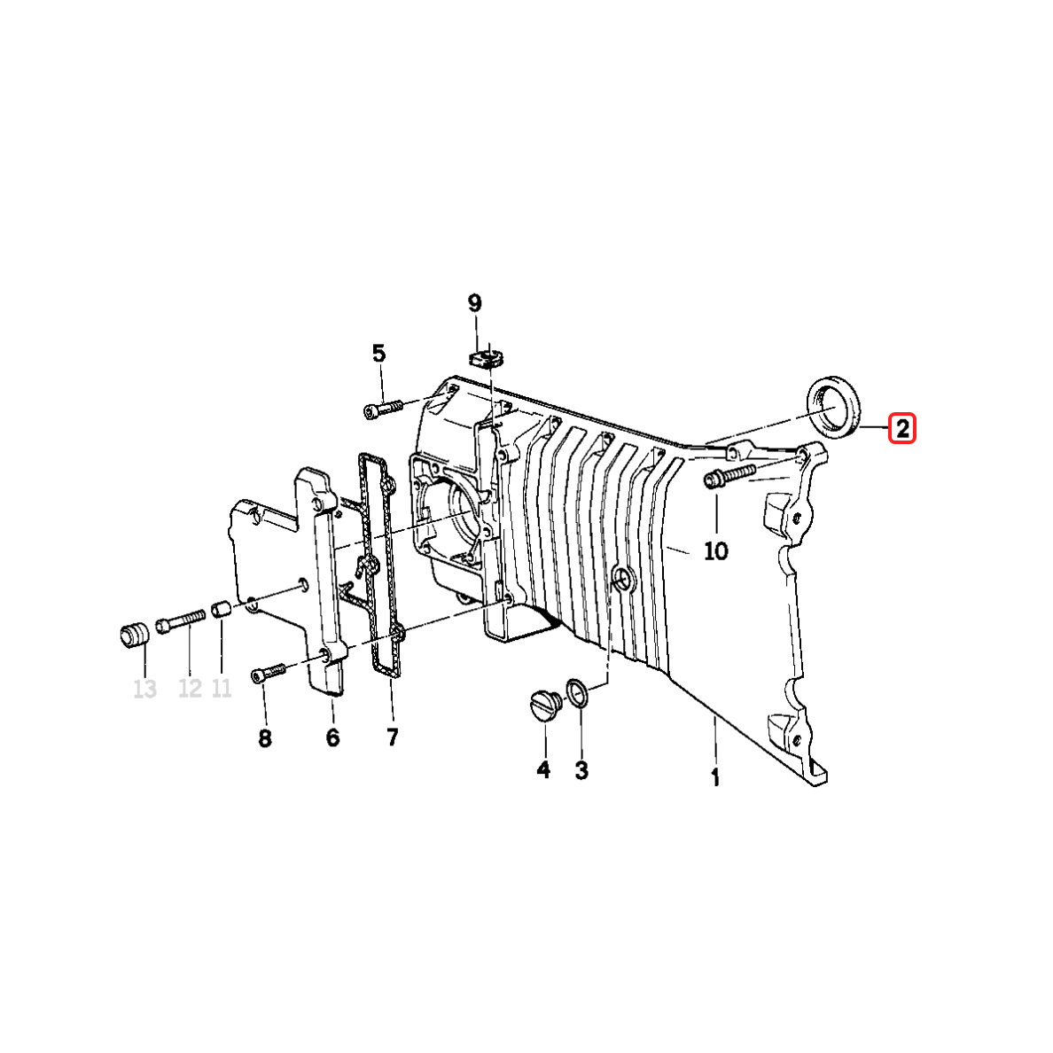 Crankshaft seal NEW aftermarket 11147654531