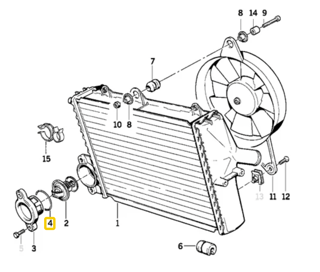 Coolant thermostat housing O ring NEW 17111460718