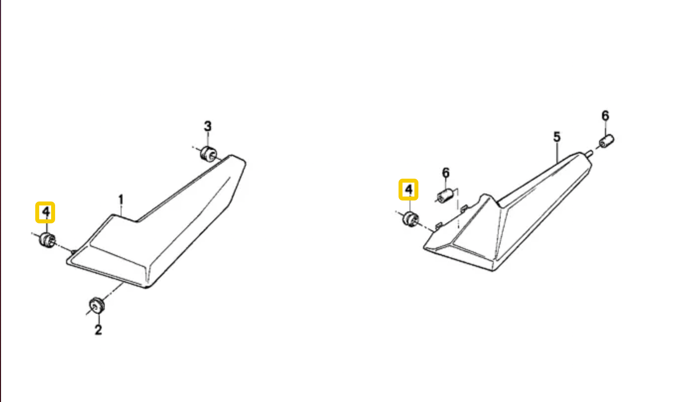 Rubber grommet NEW 46631453144