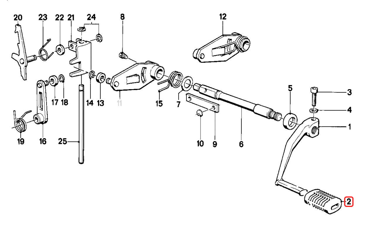 Rubber bushing gear shifter NEW 23311451767