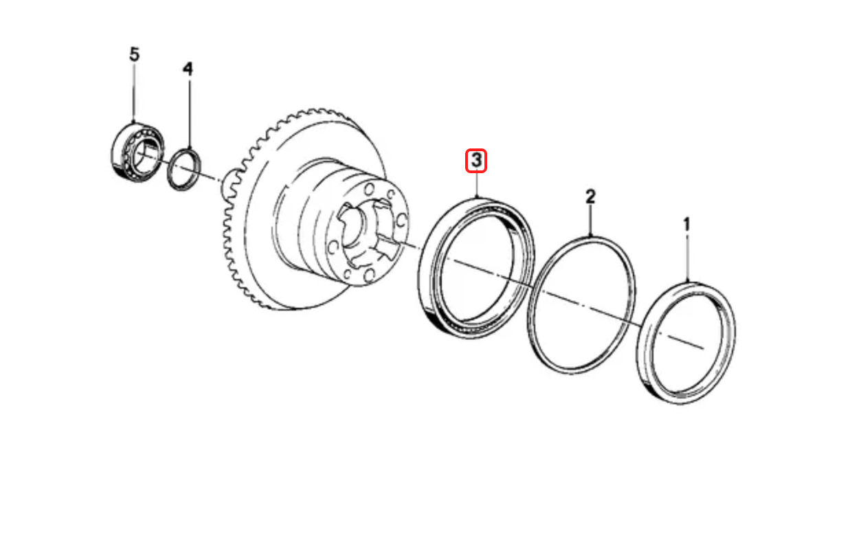 Finaldrive crowngear bearing NEW 33121242210