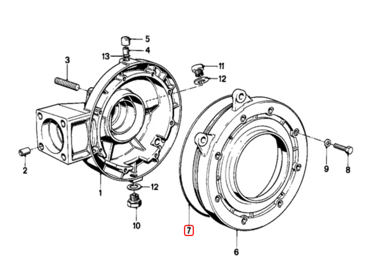 O ring final drive NEW 33111241257
