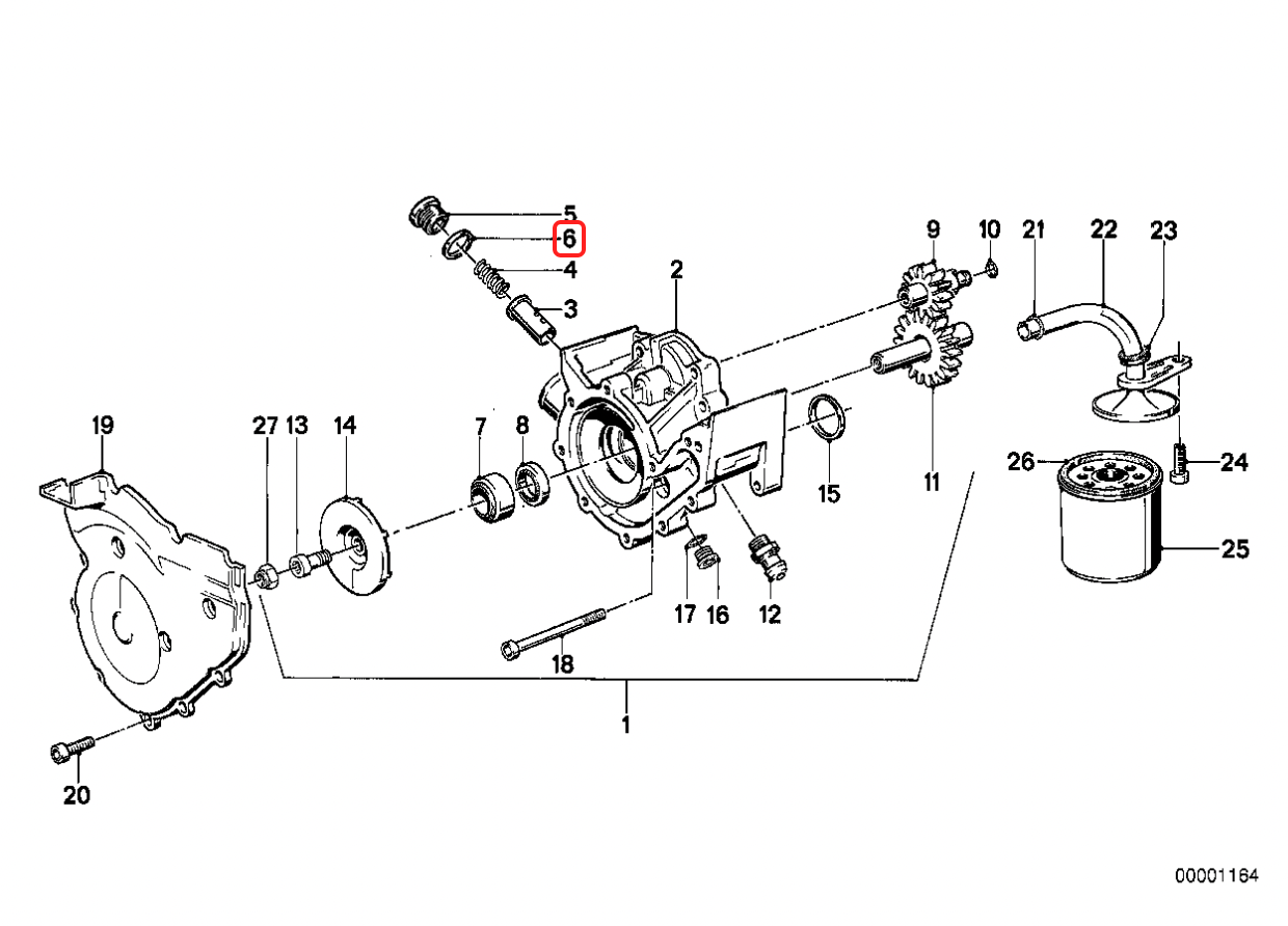 Copper crush washer oilpump NEW 07119963342