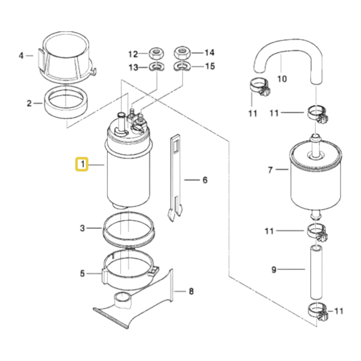 Fuel pump 43MM NEW 16141341231