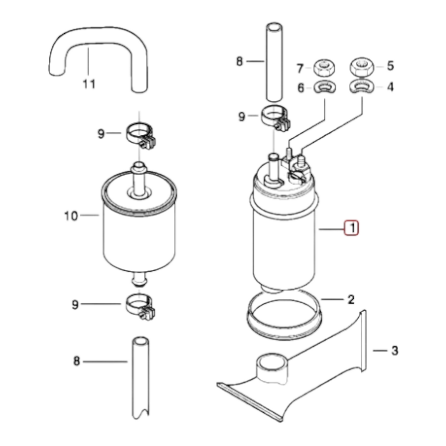 Fuel pump 43MM NEW 16141341231