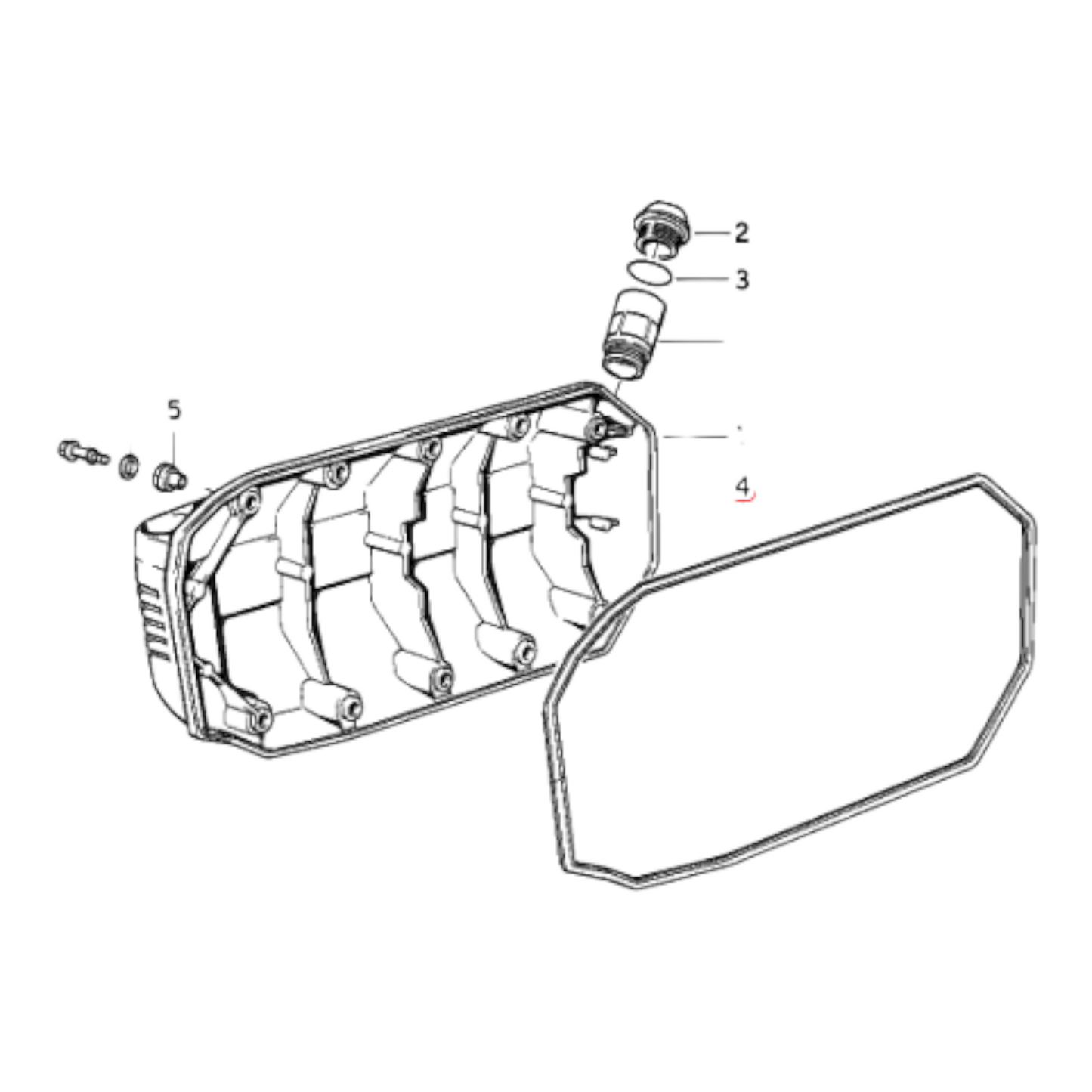 Crankshaft cover gasket NEW 11141461466